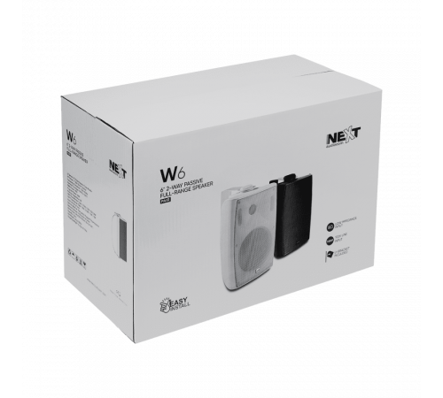 Пассивная акустическая система NEXT Audiocom W6, Black (Пара)
