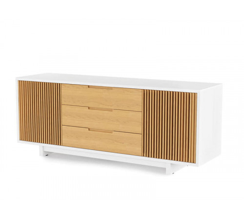 Тумба 5-секционная BDI Vertica 8558 Satin White&White Oak