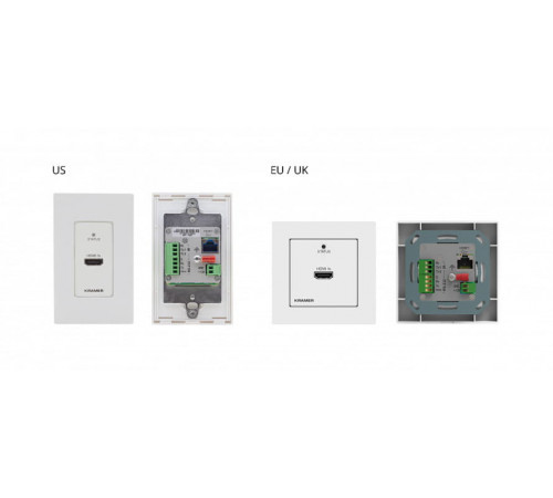 Передатчик HDMI, RS-232, ИК по витой паре HDBaseT Kramer WP-789T/EU-80/86(W)