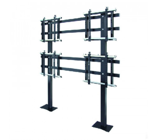 Крепеж напольный двухсторонний для видеостены 46-55" OMB STANDYALL back 2*2 (black)