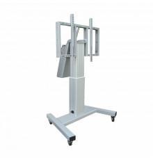Стойка моторизированная на колесах для монитора 90" OMB ELECTRIC TROLLEY 2.0 (silver)