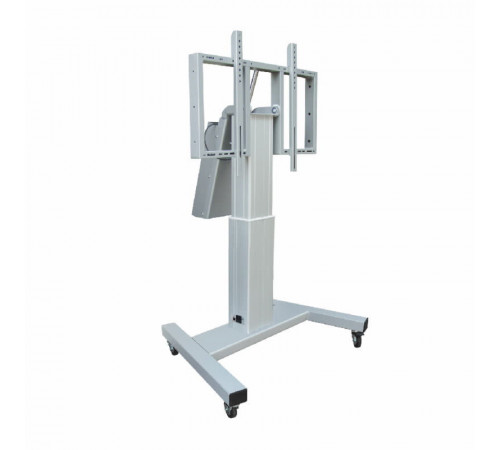 Стойка моторизированная на колесах для монитора 90" OMB ELECTRIC TROLLEY 2.0 (silver)