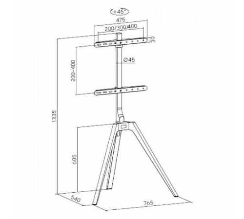 Студио-стойка для дисплея FIX FS35-44F-01